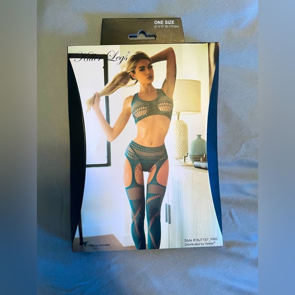 YELETE Killer Legs Women's Sensual Exotic Body Apparel Stocking Lingerie - Picture 2 of 3